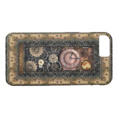 Eleganter Steampunk personalisiert Case-Mate iPhone Hülle (Rückseite (Horizontal))