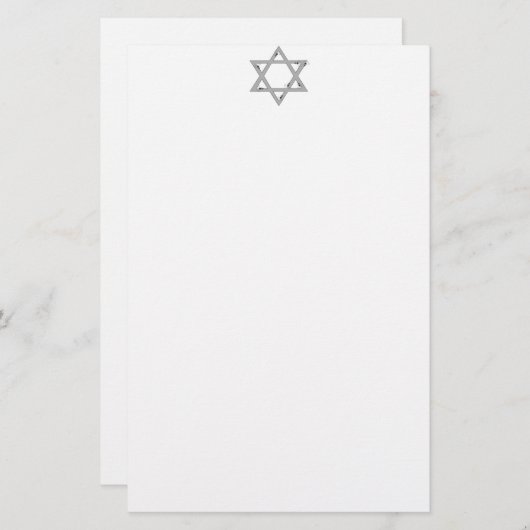 eleganter Stern Briefpapier (Vorne/Hinten)