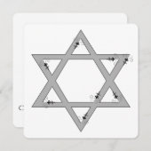 eleganter Stern Einladung (Vorne/Hinten)