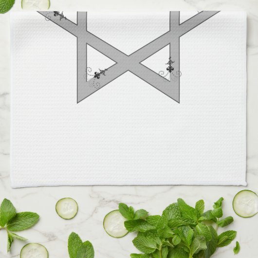 eleganter Stern Küchentuch (Gefaltet)