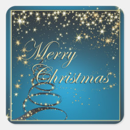 Eleganter Sticker für die Weihnachtsmagie