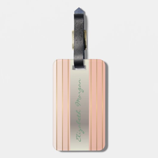 Eleganter Stil, Blume, Rose Gepäckanhänger (Rückseite vertikal)