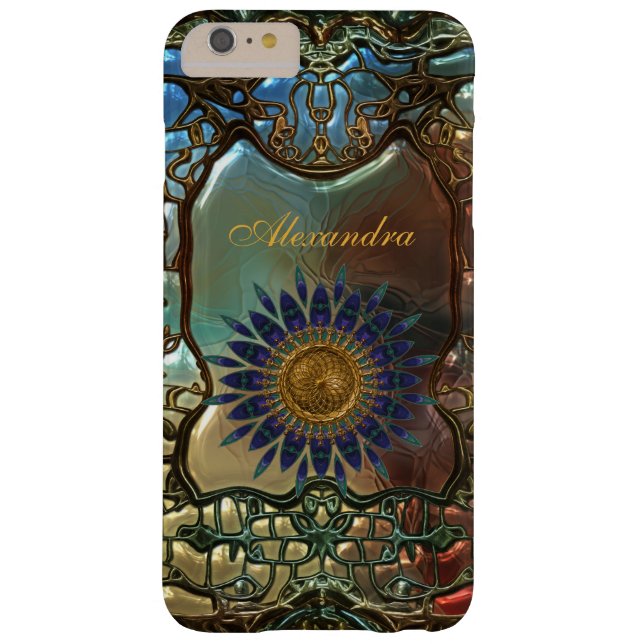 Eleganter Stil Gold Metal Art Nouveau Case-Mate iPhone Hülle (Rückseite)
