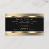 Eleganter Stil mit goldener Textur  Visitenkarte (Rückseite)