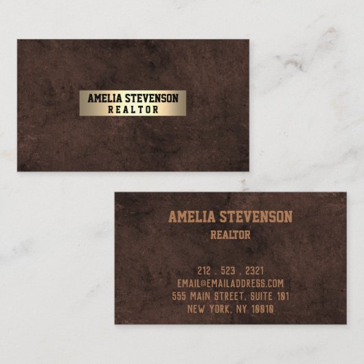 Eleganter Stil Visitenkarte (Vorne/Hinten)