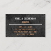 Eleganter Stil Visitenkarte (Rückseite)