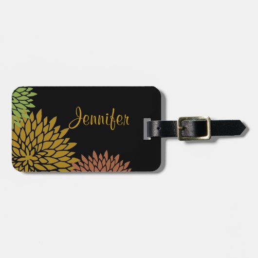 Eleganter stilisierter gepäckanhänger (Vorderseite horizontal)