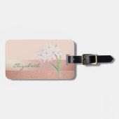 Eleganter Stilschick, Blume Gepäckanhänger (Vorderseite horizontal)