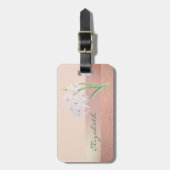 Eleganter Stilschick, Blume Gepäckanhänger (Vorderseite vertikal)