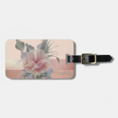 Eleganter Stilschick, Blume Gepäckanhänger (Vorderseite horizontal)