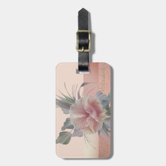 Eleganter Stilschick, Blume Gepäckanhänger (Vorderseite vertikal)