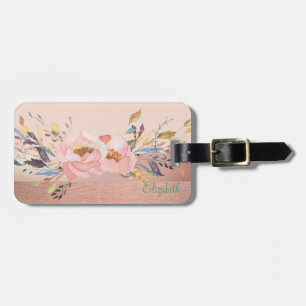 Eleganter Stilschick, Blume Gepäckanhänger