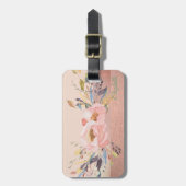 Eleganter Stilschick, Blume Gepäckanhänger (Vorderseite vertikal)