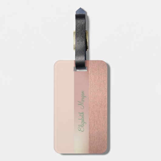 Eleganter Stilschick, Blume Gepäckanhänger (Rückseite vertikal)