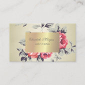 Eleganter Stilschick, Blume Visitenkarte (Vorderseite)