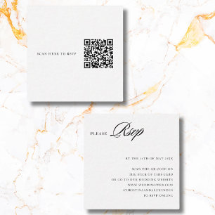 Eleganter stilvoller anspruchsvoller QR-Code auf d Begleitkarte
