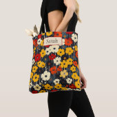 Eleganter stilvoller Boho-bunter botanischer Flora Tasche (Von Nahem)