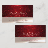 Eleganter stilvoller Chic, Bokeh Loyalty Card Treuekarte (Vorne/Hinten)
