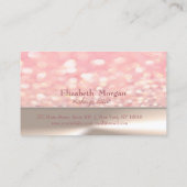 Eleganter stilvoller Chic, Bokeh Loyalty Card Treuekarte (Rückseite)