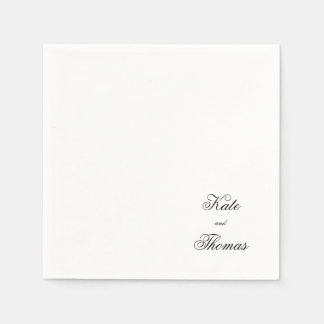 Eleganter stilvoller Chic Modern Simple Minimalist Serviette