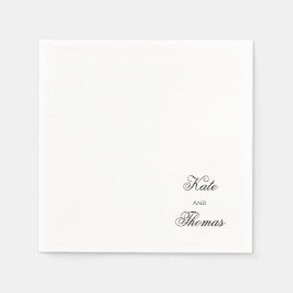 Eleganter stilvoller Chic Modern Simple Minimalist Serviette