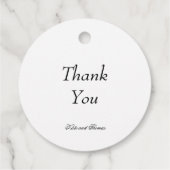 Eleganter stilvoller Chic Modernes Einfaches Minim Geschenkanhänger (Rückseite)