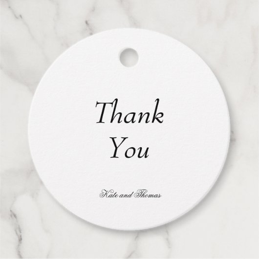 Eleganter stilvoller Chic Modernes Einfaches Minim Geschenkanhänger (Vorderseite)