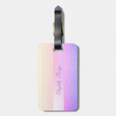 Eleganter stilvoller Chic, Whimsical Cat Gepäckanhänger (Rückseite vertikal)