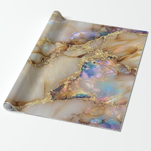 Eleganter, stilvoller Gold Glitzer Black Burgundy  Geschenkpapier