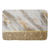 Eleganter, stilvoller Gold Glitzer Shiny Badematte (Vorderseite)