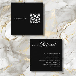 Eleganter, stilvoller, hoch entwickelter QR-Code i Begleitkarte