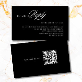 Eleganter, stilvoller, hoch entwickelter QR-Code i Begleitkarte