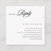 Eleganter, stilvoller, hoch entwickelter QR-Code i Begleitkarte (Vorderseite)