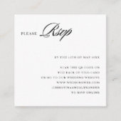 Eleganter, stilvoller, hoch entwickelter QR-Code i Begleitkarte (Vorderseite)