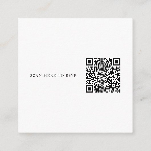 Eleganter, stilvoller, hoch entwickelter QR-Code i Begleitkarte (Rückseite)