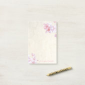Eleganter, stilvoller Kirschbaum Post-it Klebezettel (Auf Schreibtisch)