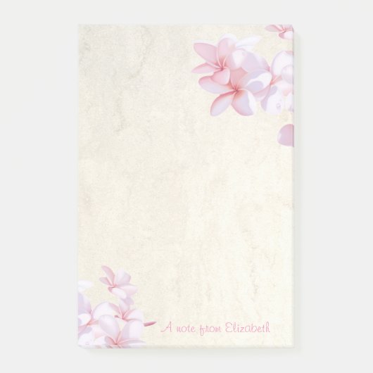 Eleganter, stilvoller Kirschbaum Post-it Klebezettel (Vorderseite)