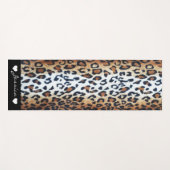 Eleganter, stilvoller Leopard Animal Print Individ Yogamatte (Vorderseite (Horizontal))