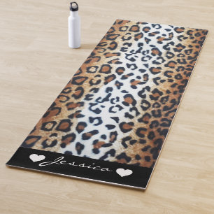 Eleganter, stilvoller Leopard Animal Print Individ Yogamatte