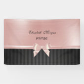 Eleganter, stilvoller Luxus, gestreift, rosafarben Banner (Horizontal)