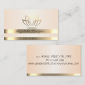 Eleganter stilvoller, moderner Goldstreifen Visitenkarte (Vorne/Hinten)
