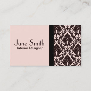 Eleganter stilvoller nobler Damast-mit Visitenkarte