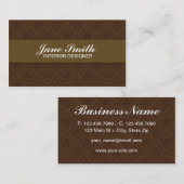 Eleganter stilvoller nobler Retro Damast mit Visitenkarte (Vorne/Hinten)