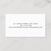 Eleganter stilvoller Paint Stroke Gold Glitzer Bro Visitenkarte (Rückseite)