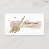 Eleganter stilvoller Paint Stroke Gold Glitzer Bro Visitenkarte (Vorderseite)