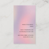Eleganter stilvoller Pastel Beauty Salon Terminkarte (Rückseite)