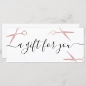 Eleganter, stilvoller Rose-Goldschere (Vorne/Hinten)