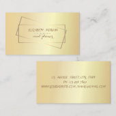 Eleganter, stilvoller, schicker, Beruflicher Goldr Visitenkarte (Vorne/Hinten)