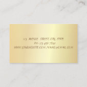 Eleganter, stilvoller, schicker, Beruflicher Goldr Visitenkarte (Rückseite)