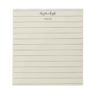 Eleganter stilvoller schicker To-Do-Liste Handschr Notizblock